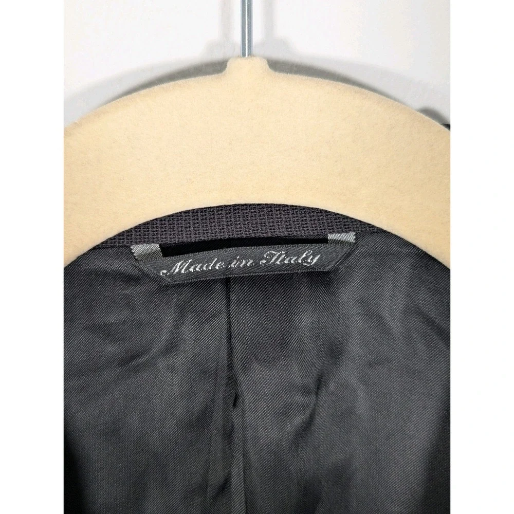 Canali proposta‎ Mens 54R Wool Blazer Sport Jacket 2 Button Black